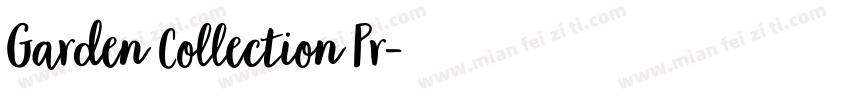 Garden Collection Pr字体转换